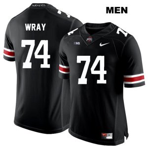 Men's NCAA Ohio State Buckeyes Max Wray #74 College Stitched Authentic Nike White Number Black Football Jersey IB20H15EO